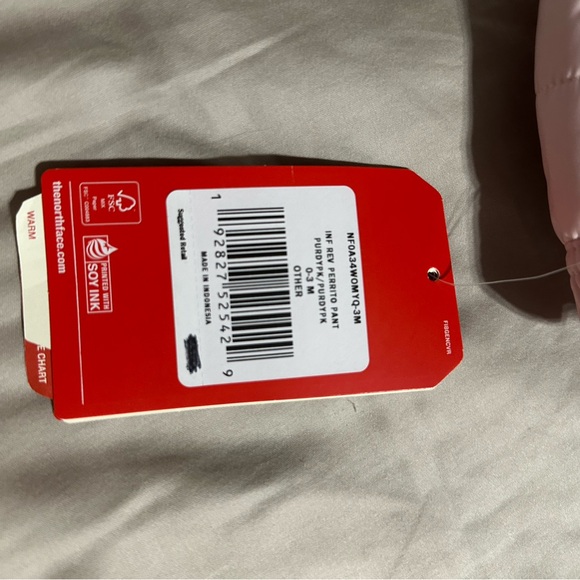 The North Face Infant Girls 0-3 Month Snow Pants - Picture 2 of 3